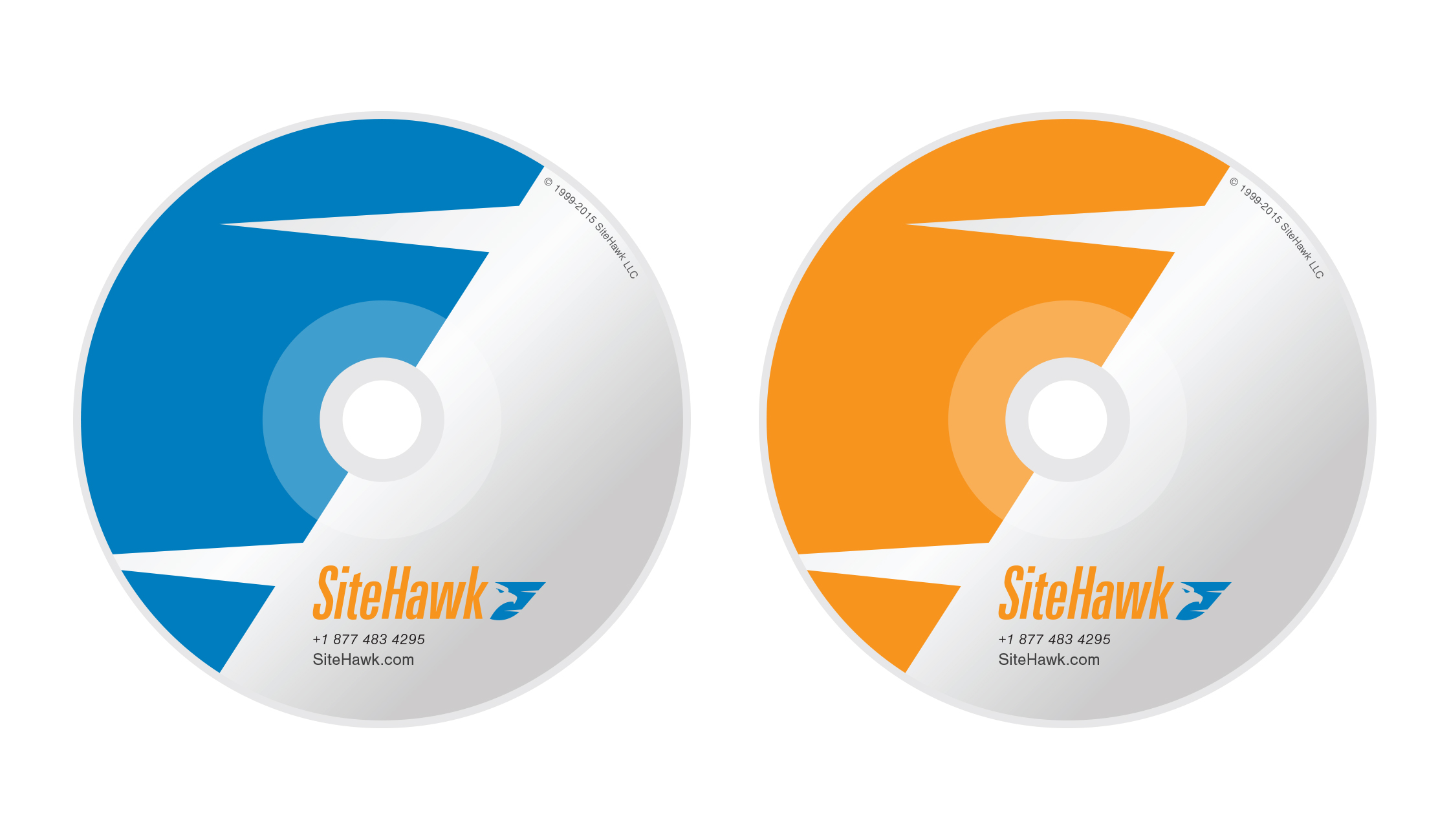 DVD (Blue) and CD (Orange)